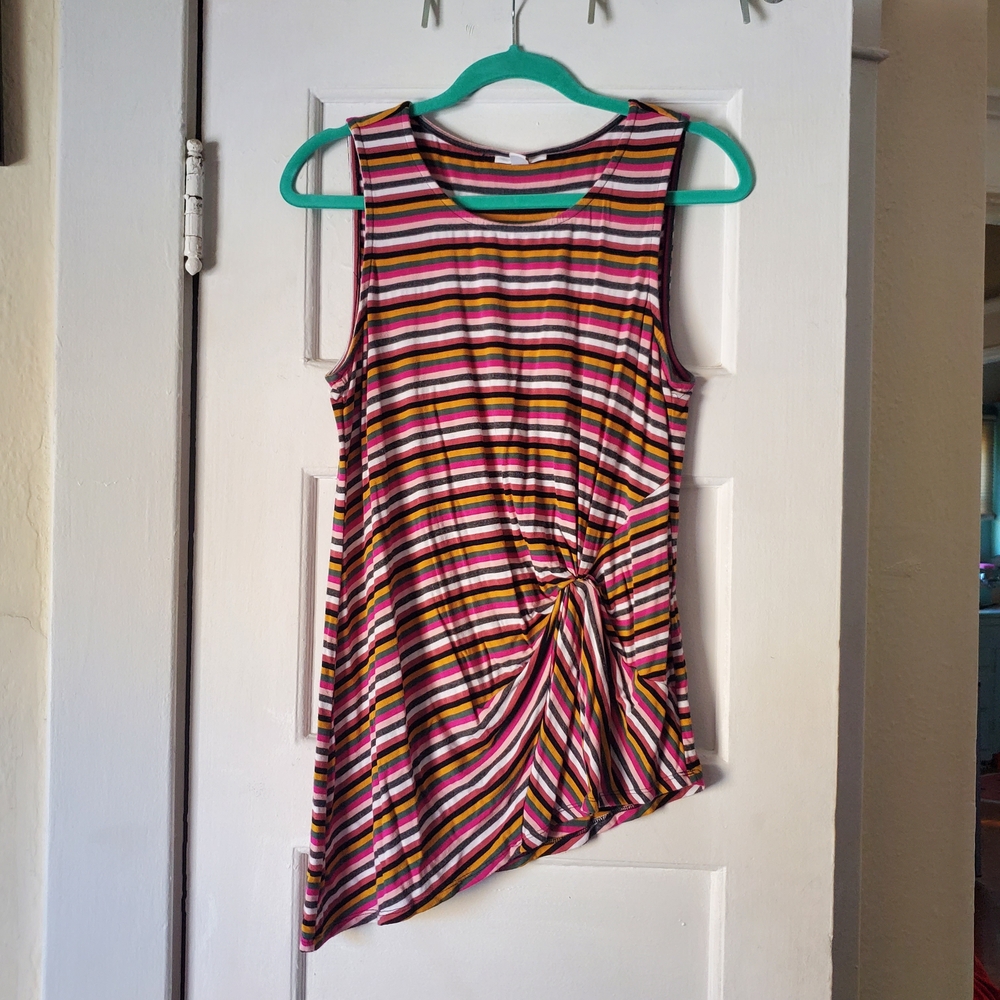 Bar III Multicolor Striped Tank Top